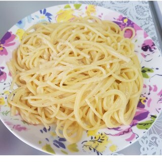 豆乳で明太子スパゲティ